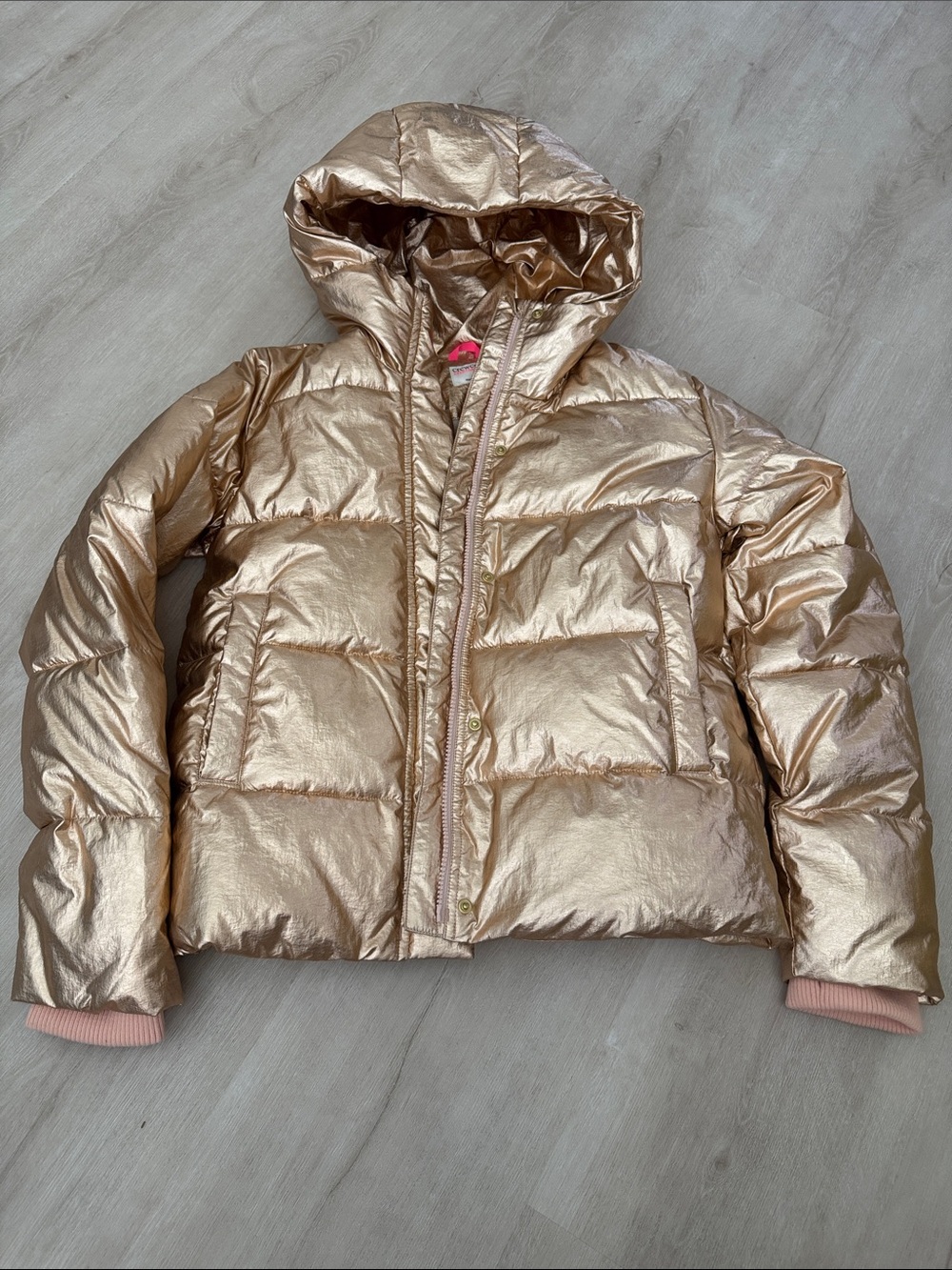 Crewcuts Everyday Girls Gold Puffer Jacket